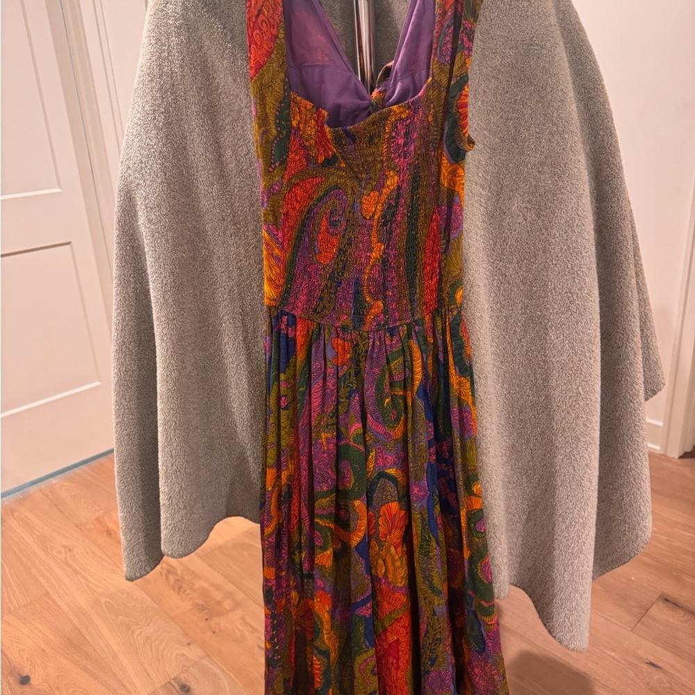 House of Harlow 1960 Multicolor Paisley Maxi Dress Size Small